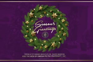 Omega Psi Phi wish you and yours a very Merry Christmas