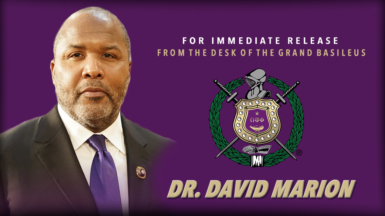 COVID 19 Recommendation Omega Psi Phi Fraternity Inc