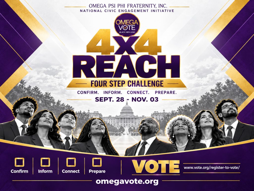 REACH 4: Omega Vote and Omega Psi Phi Introduce a Vision for National Civic Engagement